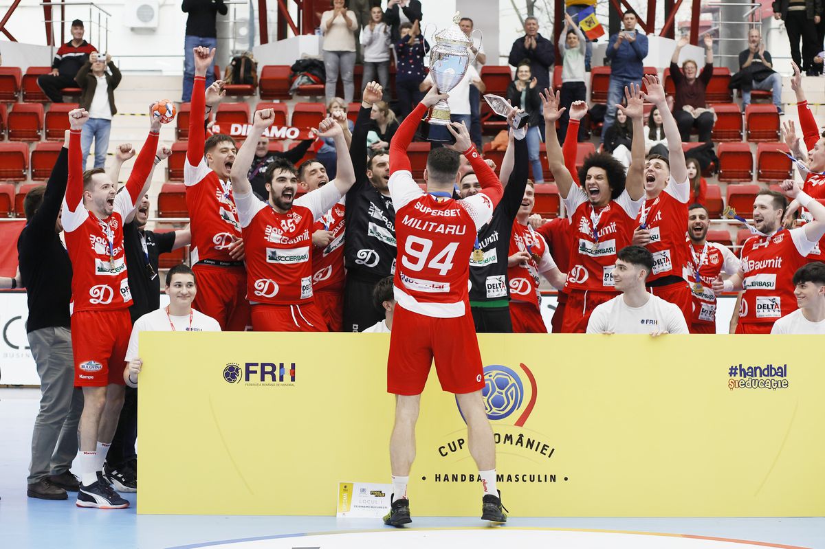 Dinamo câștigă Cupa României la handbal masculin » Succes clar în finala cu Potaissa Turda