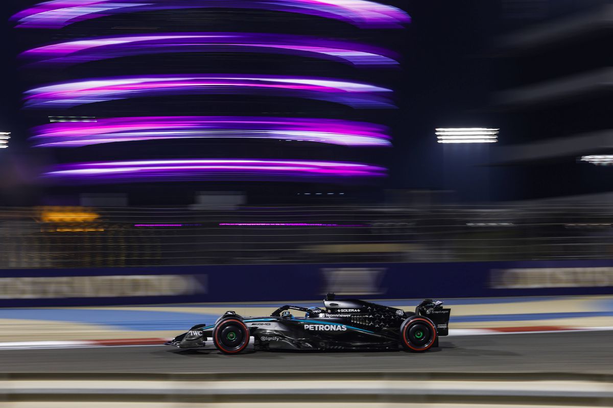 George Russell, în antrenamentele din Bahrain