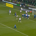 Otto Hindrich, gol încasat în minutul 90+6 în meciul cu Gornik Zabrze / foto: captură YouTube @Ekstraklasa TV