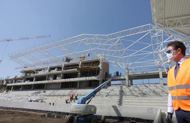 FOTO Lucrările la Stadionul Ghencea avansează rapid. Imagini de azi: „Sunteți entuziasmați?!”