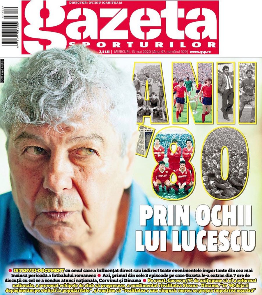 EXCLUSIV GSP Anii '80 prin ochii lui Mircea Lucescu » 7 ore de interviu-document despre rivalitatea incredibilă Steaua - Dinamo în comunism