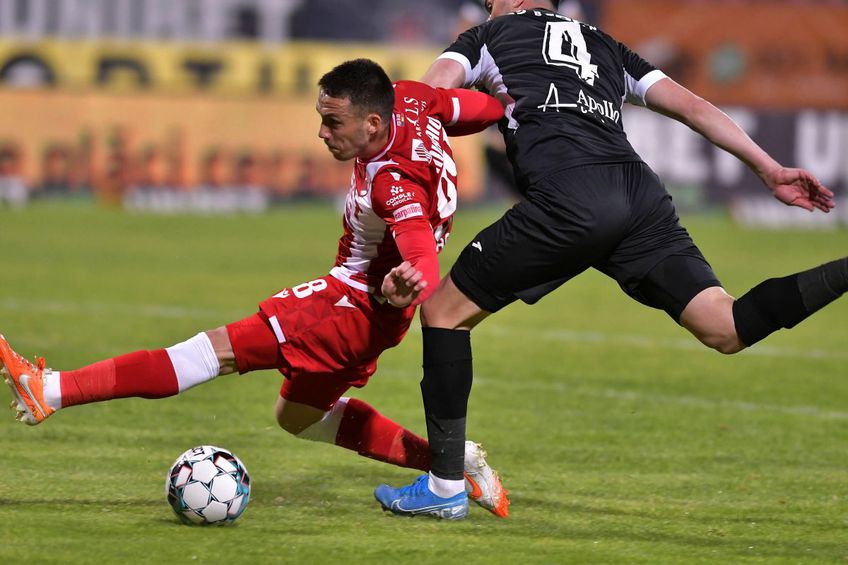 Andreas Mihaiu a obținut un penalty în Dinamo - Hermannstadt 2-0 // foto: Imago