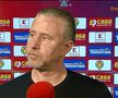 Laurențiu Reghecampf, antrenorul clubului oltean, și-a găsit cu greu cuvintele după meci.