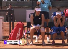 Scene uluitoare la Roma » Ucraineanca Kostyuk, partenera Gabrielei Ruse, n-a mai revenit de la vestiare în meciul cu rusoaicele Kudermetova și Pavlyuchenkova