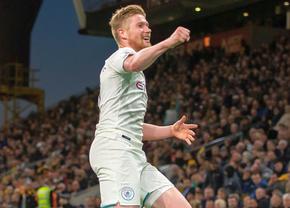 De Bruyne, evoluție senzațională în Premier League! Vezi AICI cele 4 goluri marcate cu Wolves și reacția lui Guardiola