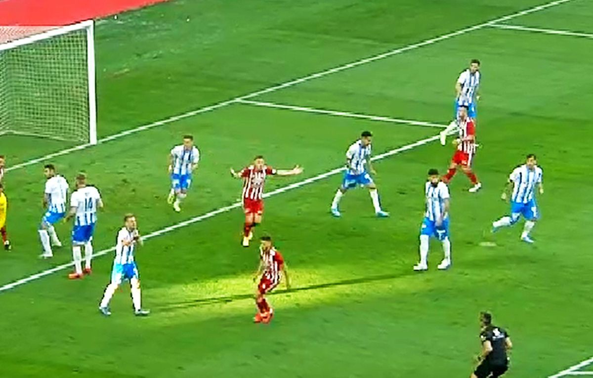 Penalty nedat în prima repriză din CSU Craiova - Sepsi » Mihai Stoica, ironie la adresa lui Feșnic