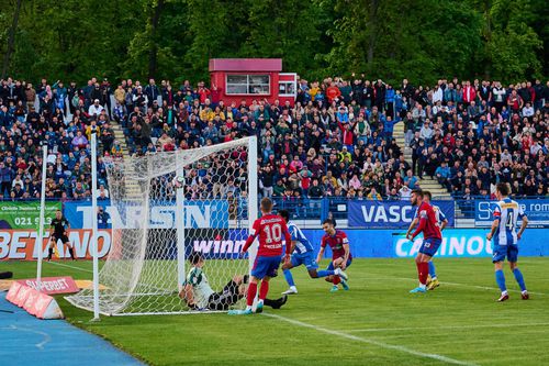 Steaua, în meciul de la Iași cu Poli. 
Foto: Facebook @FC Politehnica Iași