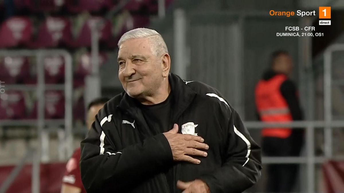 Rică Răducanu și-a reținut cu greu lacrimile » Moment copleșitor în Giulești, înainte de Rapid - Sepsi