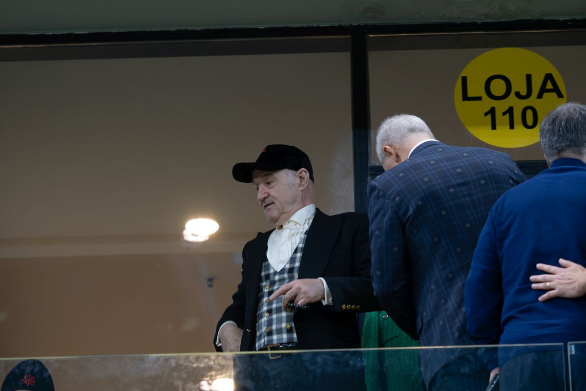 IMAGINEA SERII » Cum a fost surprins Gigi Becali la lojele Arenei Naționale, alături de unul dintre favoriții săi