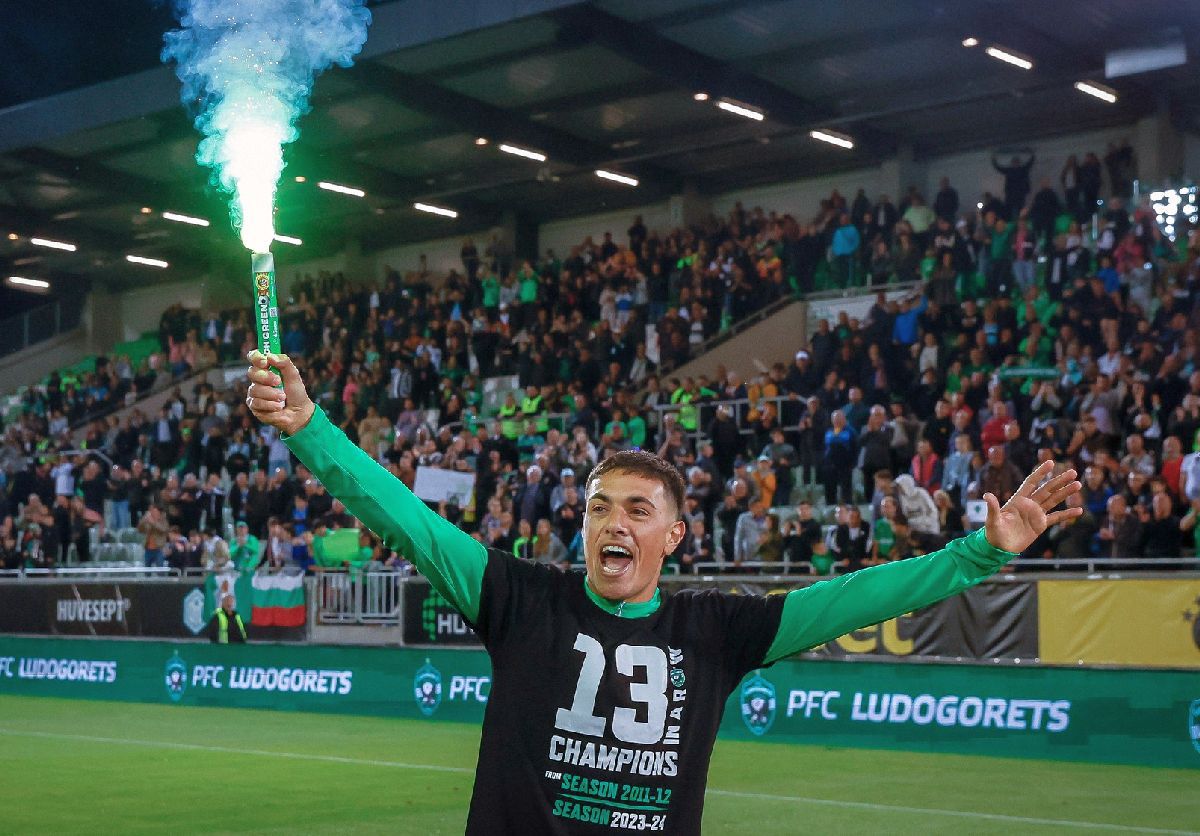 Ludogorets, din nou campioană în Bulgaria » Cosmin Moți, în mijlocul petrecerii de la Razgrad