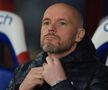 Erik ten Hag, în timpul partidei cu Crystal Palace. Sursă FOTO: Imago