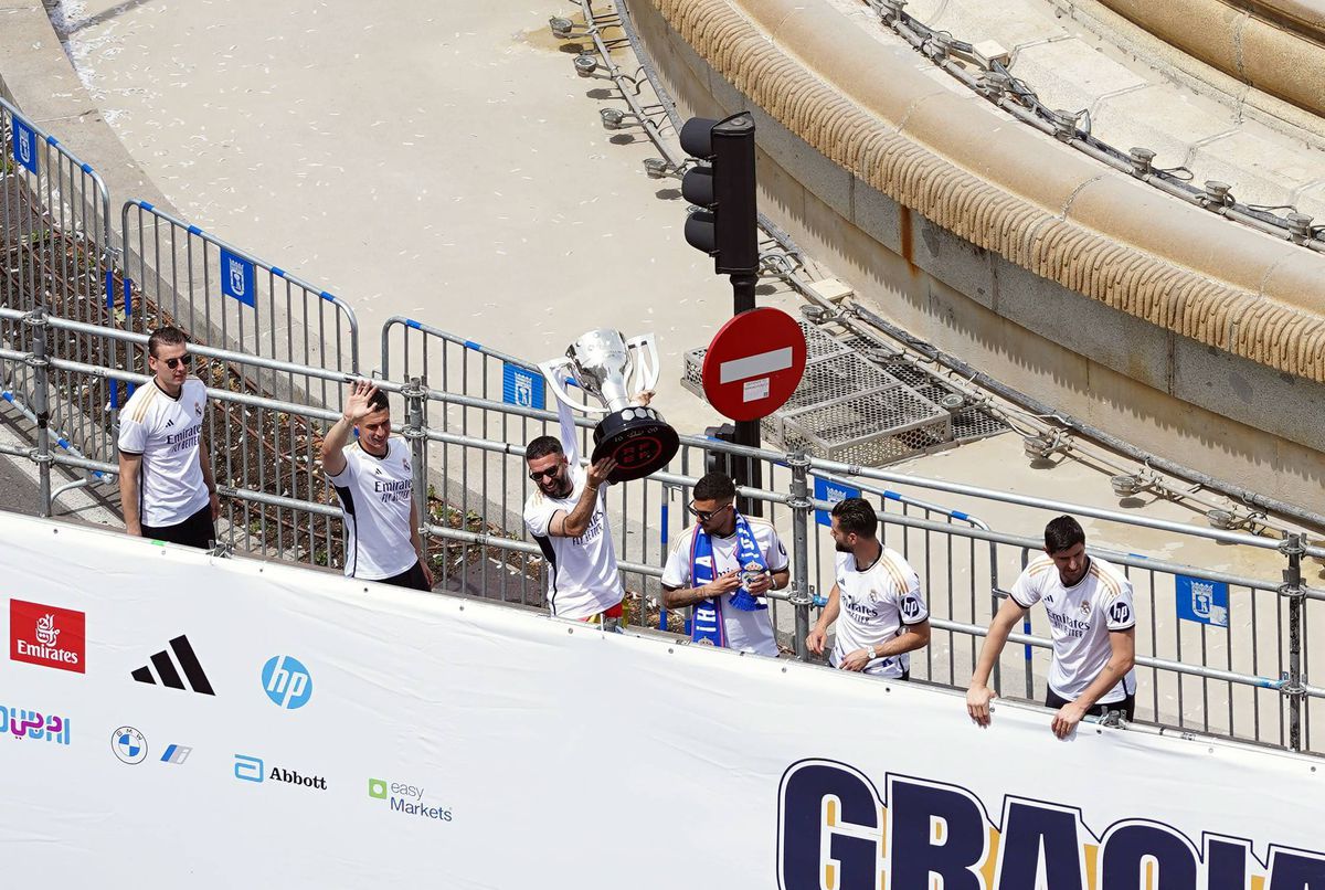 Cele mai tari imagini de la sărbătoarea de titlu a celor de la Real Madrid. 12.05.2024. Sursă foto: Imago