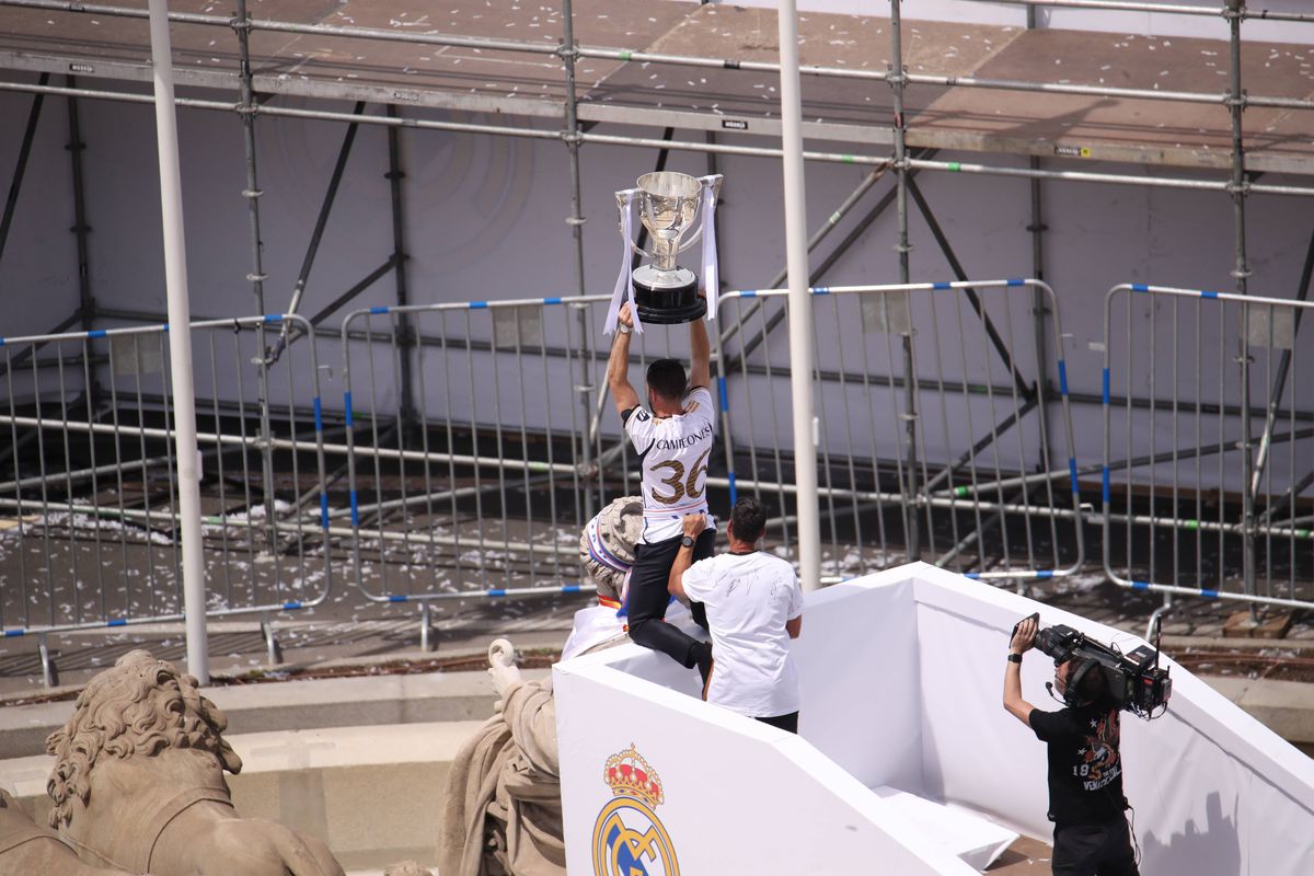 Cele mai tari imagini de la sărbătoarea de titlu a celor de la Real Madrid. 12.05.2024. Sursă foto: Imago