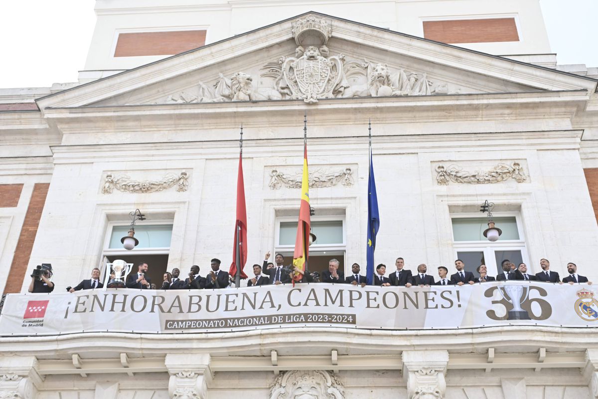 Cele mai tari imagini de la sărbătoarea de titlu a celor de la Real Madrid. 12.05.2024. Sursă foto: Imago