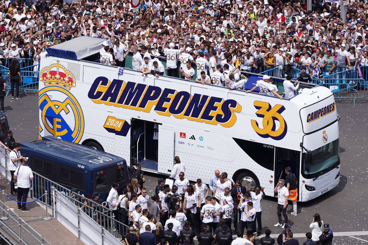 Cele mai tari imagini de la sărbătoarea de titlu a celor de la Real Madrid. 12.05.2024. Sursă foto: Imago