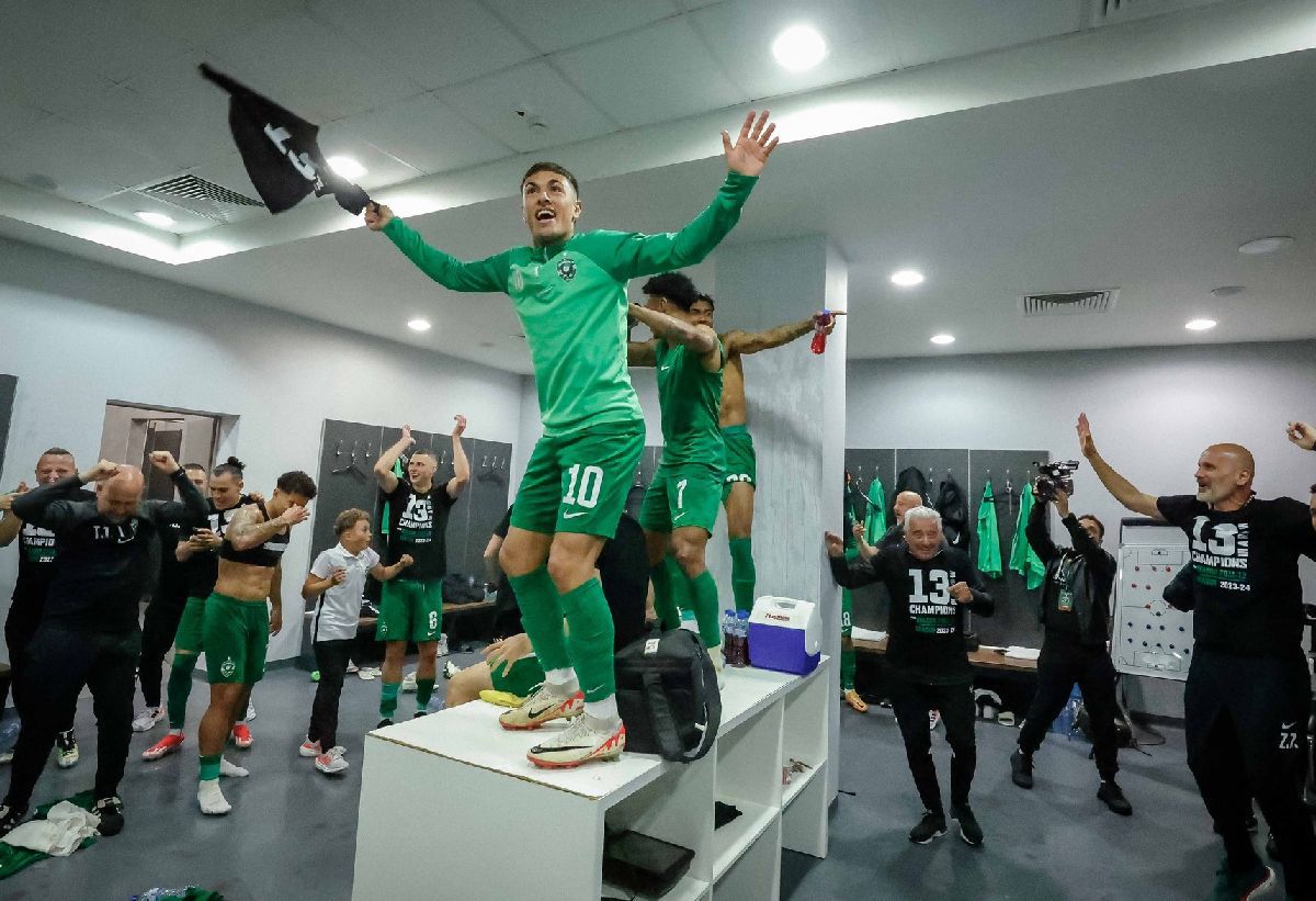 Ludogorets, din nou campioană în Bulgaria » Cosmin Moți, în mijlocul petrecerii de la Razgrad