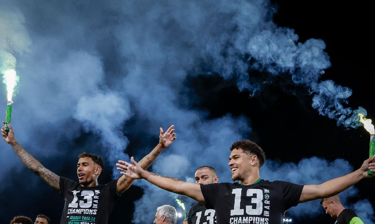 Al 13-lea titlu la rând pentru echipa peste care FCSB poate da în preliminarii » Un român, la „patru ace” în mijlocul petrecerii de pe gazon