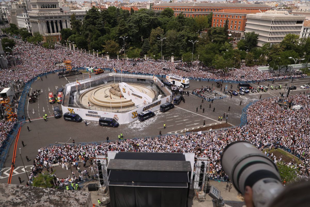 Cele mai tari imagini de la sărbătoarea de titlu a celor de la Real Madrid. 12.05.2024. Sursă foto: Imago