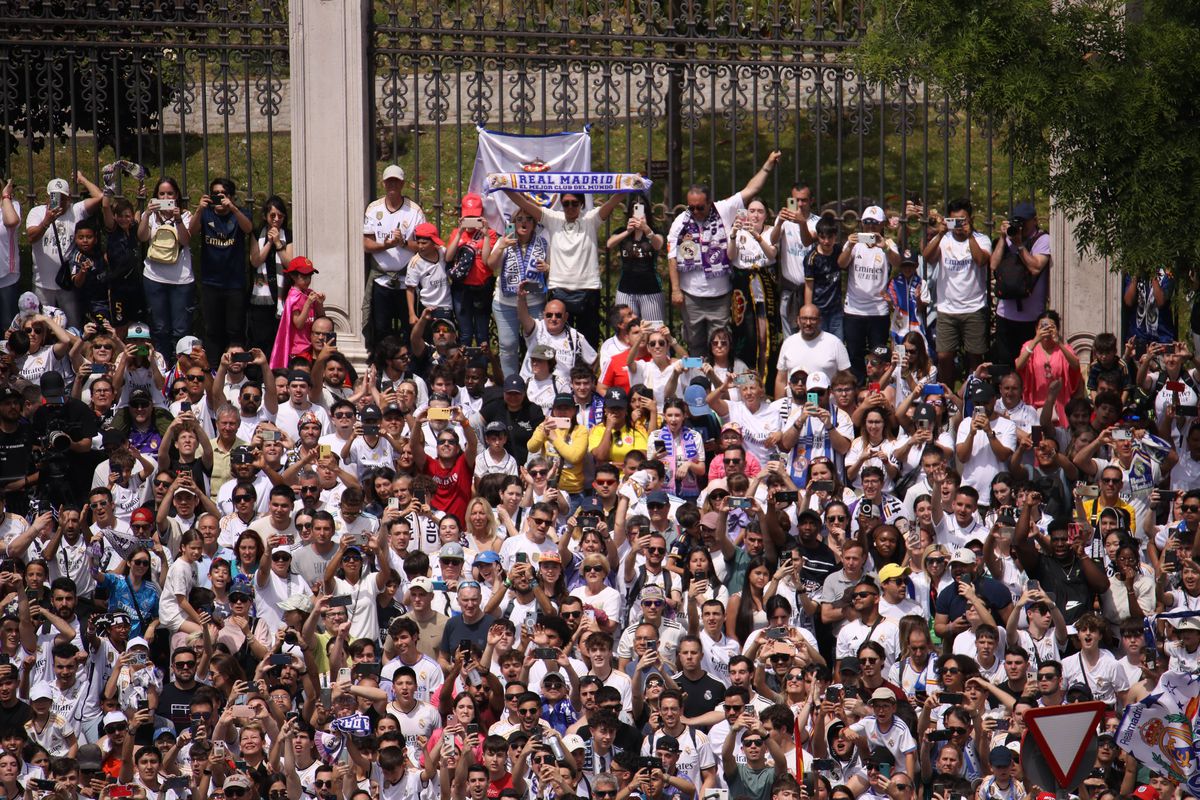 Cele mai tari imagini de la sărbătoarea de titlu a celor de la Real Madrid. 12.05.2024. Sursă foto: Imago