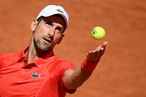 Novak Djokovic, în timpul meciului de astăzi // foto: Imago Images