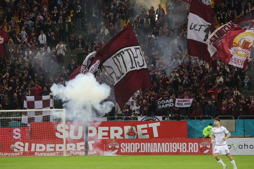 Toate mesajele galeriilor de la Dinamo - Rapid! Peluza Sud, în război cu șefii, ironia rapidiștilor