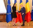 Cristina Neagu a fost decorată de Ilie Bolojan, la Palatul Cotroceni. Foto: Ionuț Iordache (GSP.RO)