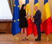 Cristina Neagu a fost decorată de Ilie Bolojan, la Palatul Cotroceni. Foto: Ionuț Iordache (GSP.RO)