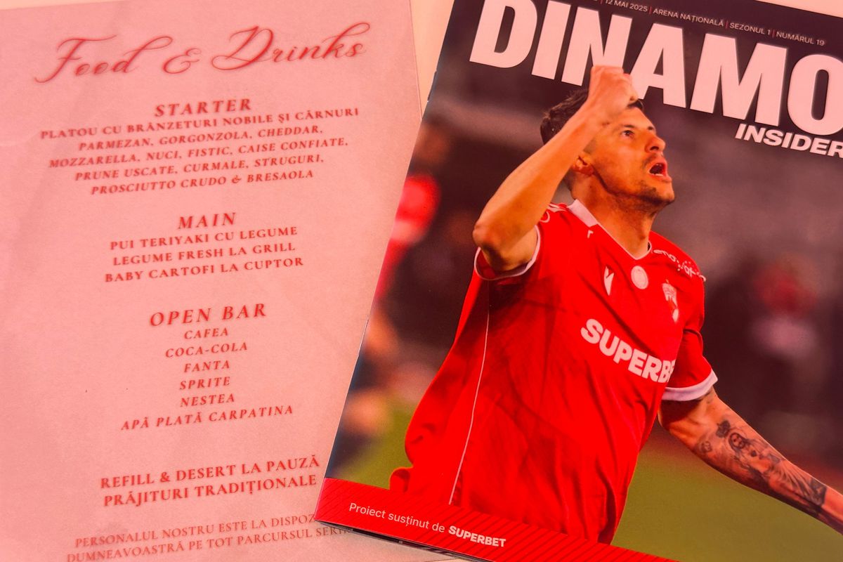 Ce meniu au primit fanii care au plătit 390 lei la Dinamo - Rapid: surpriza de la VIP
