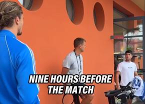 Carlos Alcaraz a venit la teren cu 9 ore înaintea meciului de la ATP Roma: „Avem Real Madrid - Barcelona azi!”
