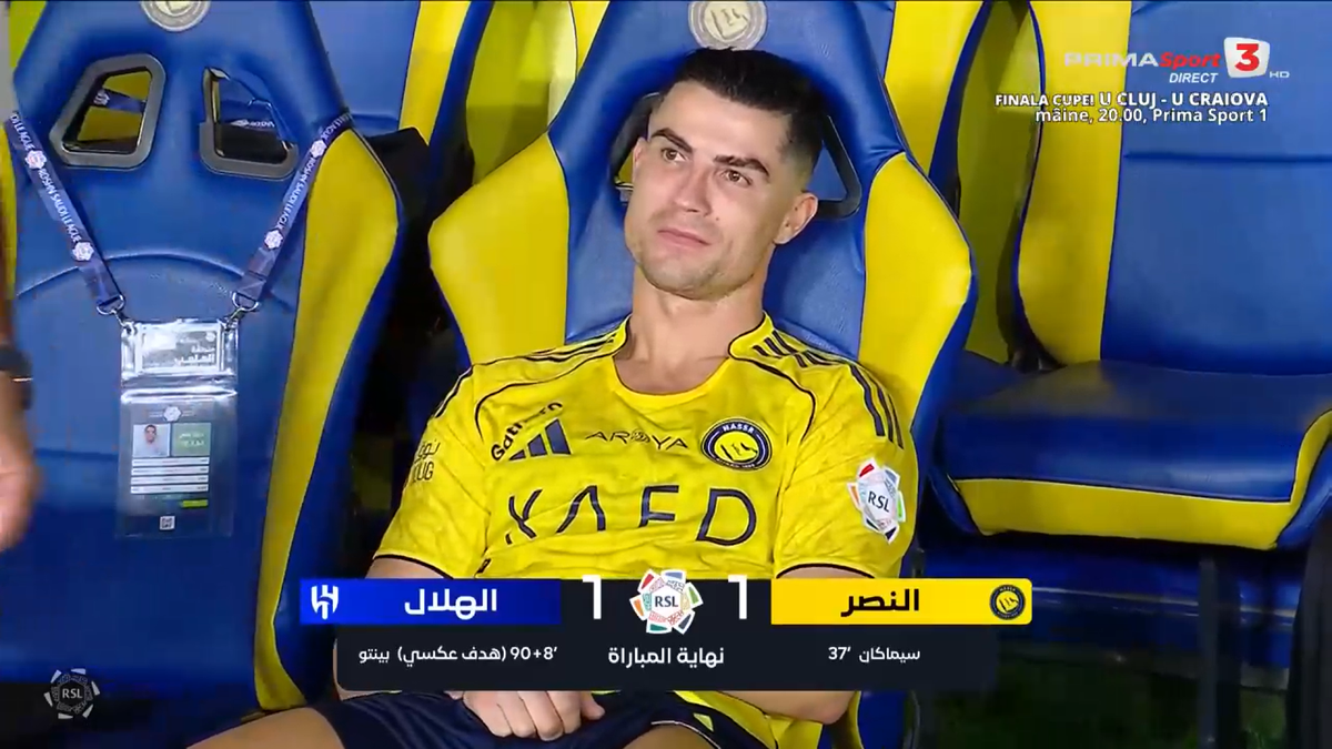 Cristiano Ronaldo amână sărbătoarea titlului după o gafă de cascadorii râsului în minutul 90+9!