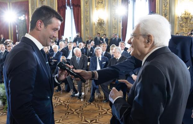 Cum l-a numit astăzi Cristi Chivu pe Sergio Mattarella, în discursul rostit la Palatul prezidențial din Roma