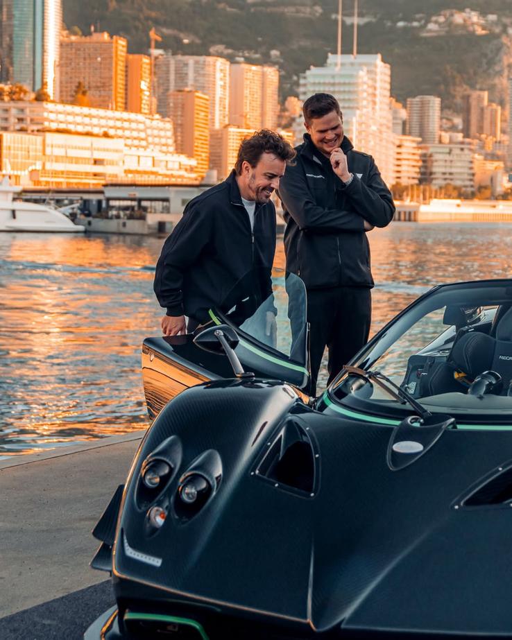 Bolidul cumpărat de Fernando Alonso, Pagani Zonda 760 Roadster Diamante Verde // sursă foto: Instagram @ mechatronik & alexpenfold