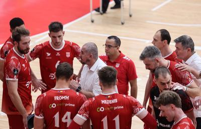 Dinamo s-a impus la Galați și a împins finala în decisiv! Când are loc meciul de titlu în voleiul masculin