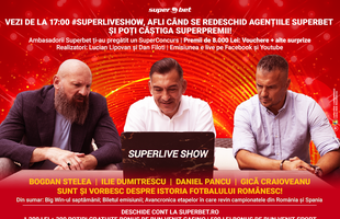 Azi la 17:00, în SUPERLIVE Show, afli când se redeschid agențiile Superbet și câștigi premii de peste 8.000 de lei!