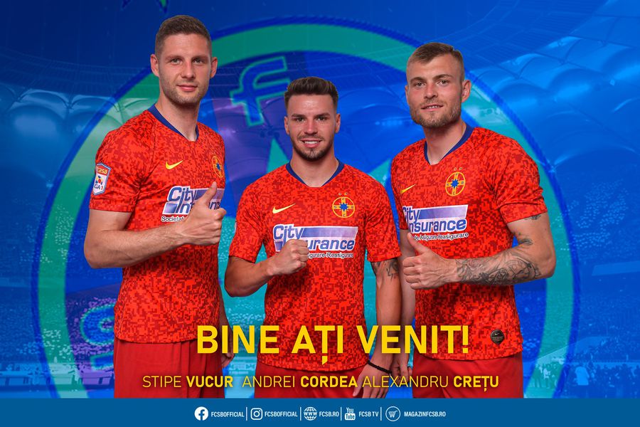 FCSB a anunțat primele 3 transferuri » Cine e noul număr 8 al roș-albaștrilor