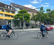 Răzvan Burleanu și colegii din FRF, cu bicicletele prin Wurzburg // foto: GSP