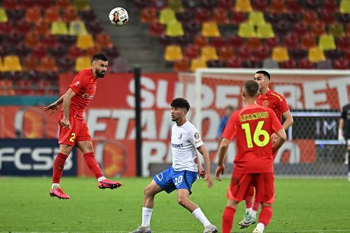 Amine Benchaib, în timpul unei partide cu FCSB. Sursă foto: Imago