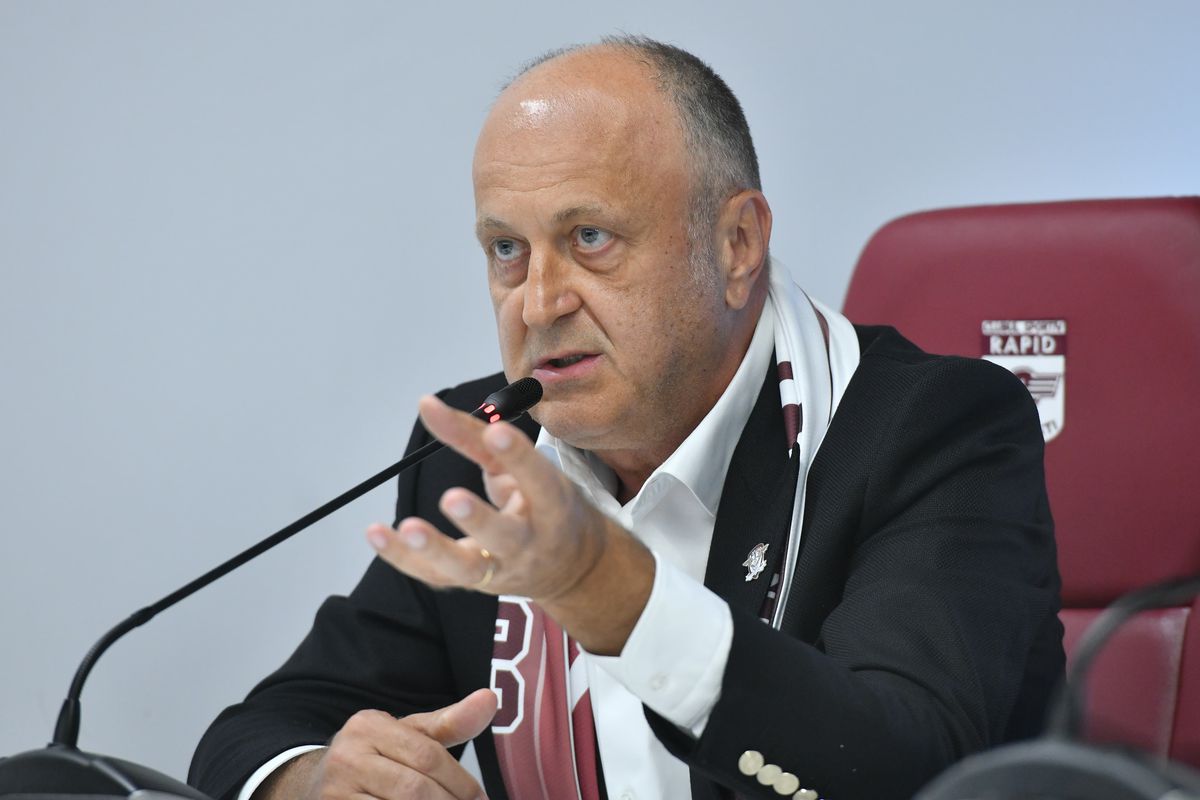 Viorel Moldovan, prezentat la Rapid în compania lui Dan Șucu