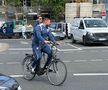 Răzvan Burleanu și colegii din FRF, cu bicicletele prin Wurzburg // foto: GSP