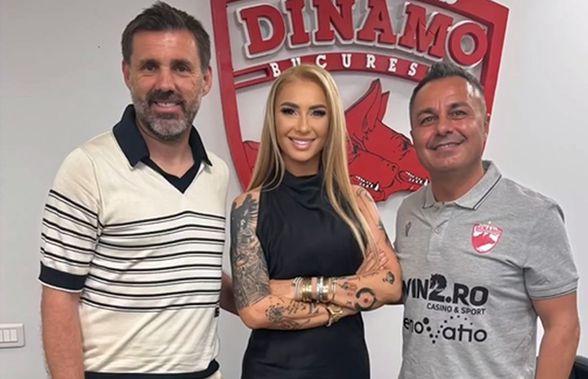 Florentin Petre a semnat cu Dinamo, asistat de Anamaria Prodan, și e făcut praf de Cornel Dinu