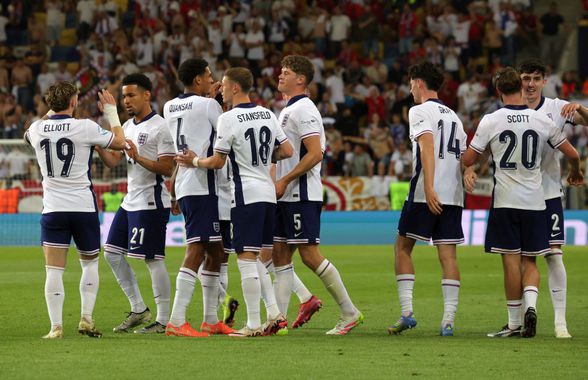 Anglia, victorie de control în partida de debut de la Euro U21: cehii au luptat, însă „The Three Lions” vor să-și păstreze trofeul