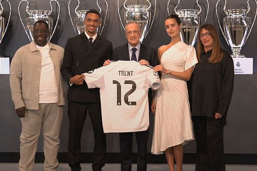 GALERIE FOTO Trent Alexander-Arnold, prezentat oficial la Real Madrid » Internaționalul englez a fost însoțit de iubita sa superbă