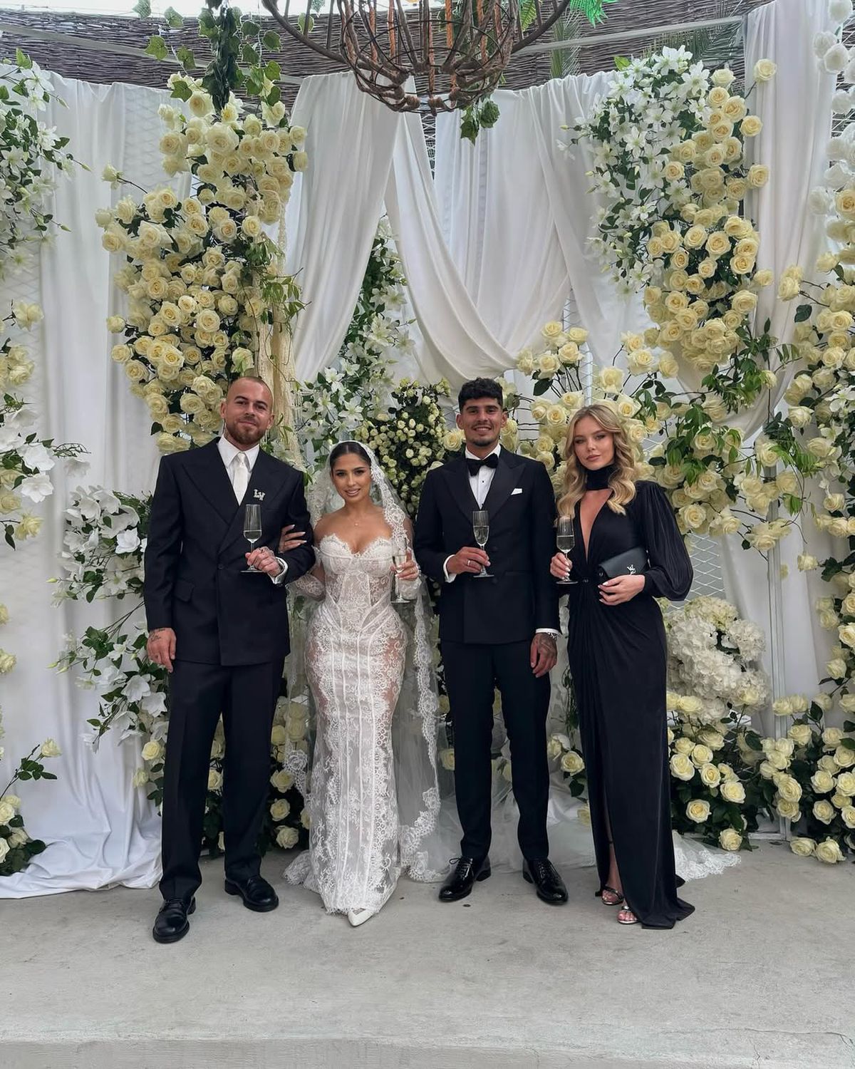 Constantin Budescu și Denis Alibec la nunta lui Florinel Coman