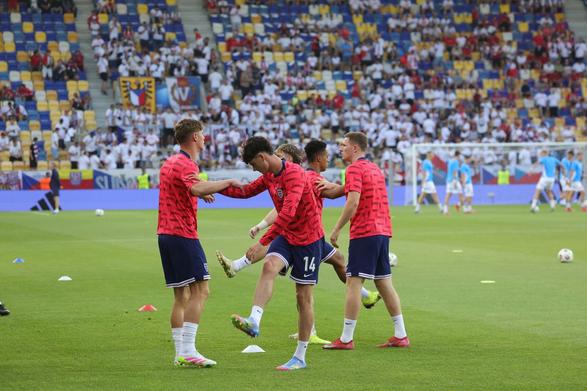Cehia U21 - Anglia U21, imagini premergătoare partidei