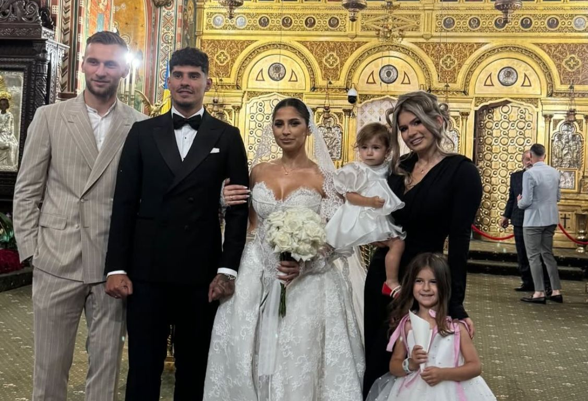 Constantin Budescu și Denis Alibec la nunta lui Florinel Coman