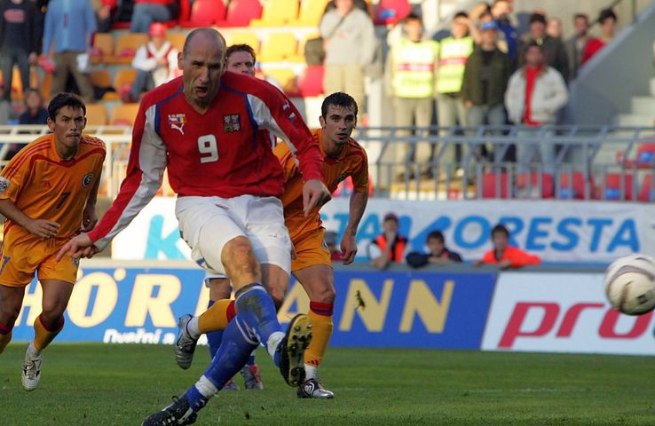 Jan Koller, în Cehia - România din 2004 / foto: Guliver/Getty Images