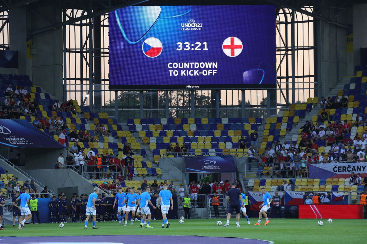 Cehia U21 - Anglia U21, imagini premergătoare partidei