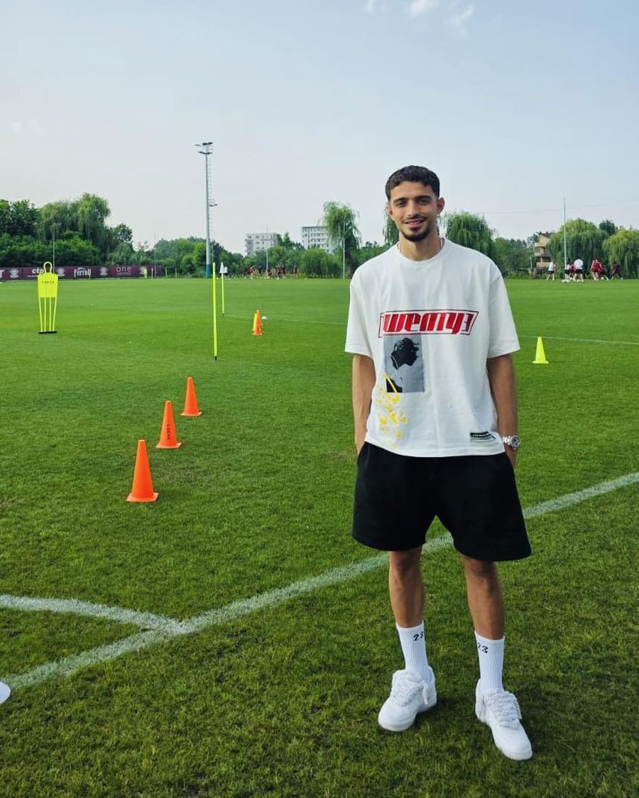 Albion Rrahmani, din nou la Rapid. FOTO: Facebook @FC Rapid 1923 Albion Rrahmani, din nou la Rapid » Imaginea surprinsă azi la antrenamentul lui Gâlcă: „Sechestrați-l!”