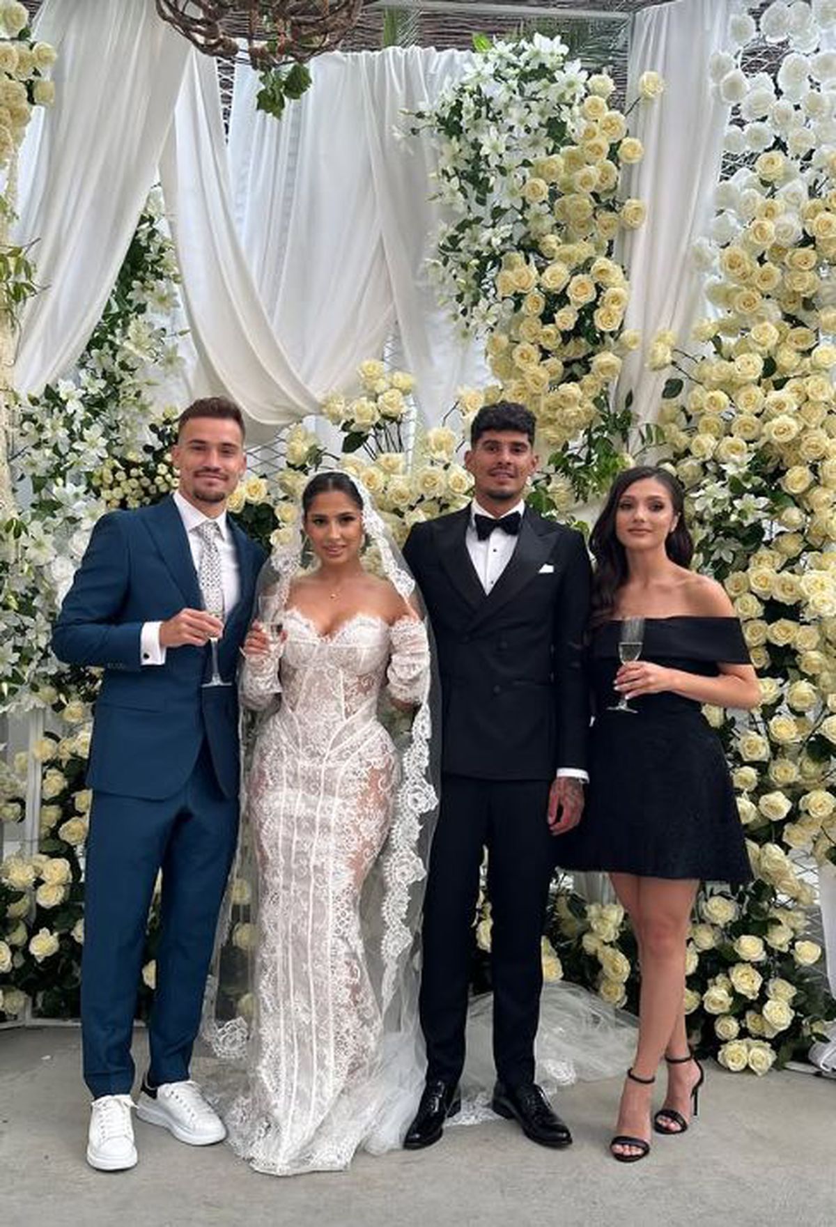 „Naționala” României, la nunta lui Florinel Coman! Imagini tari de la petrecere