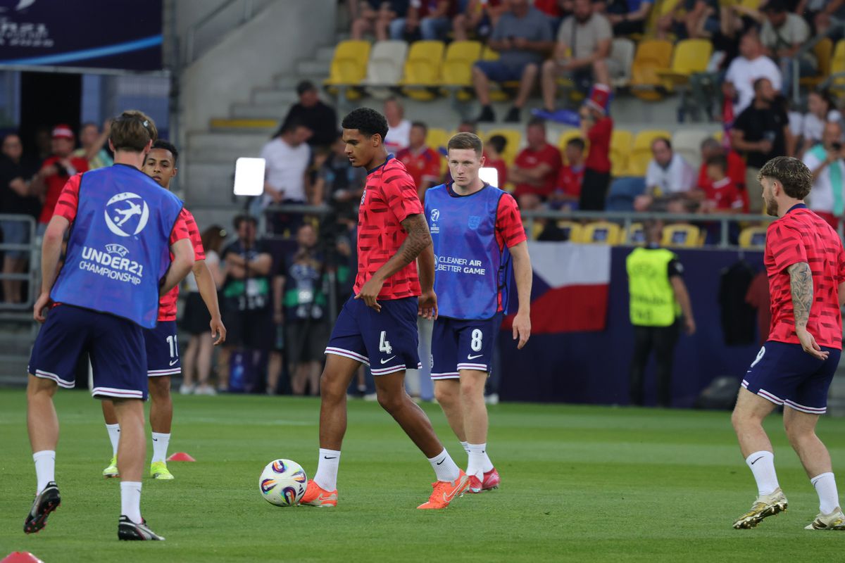 Cehia U21 - Anglia U21, imagini premergătoare partidei